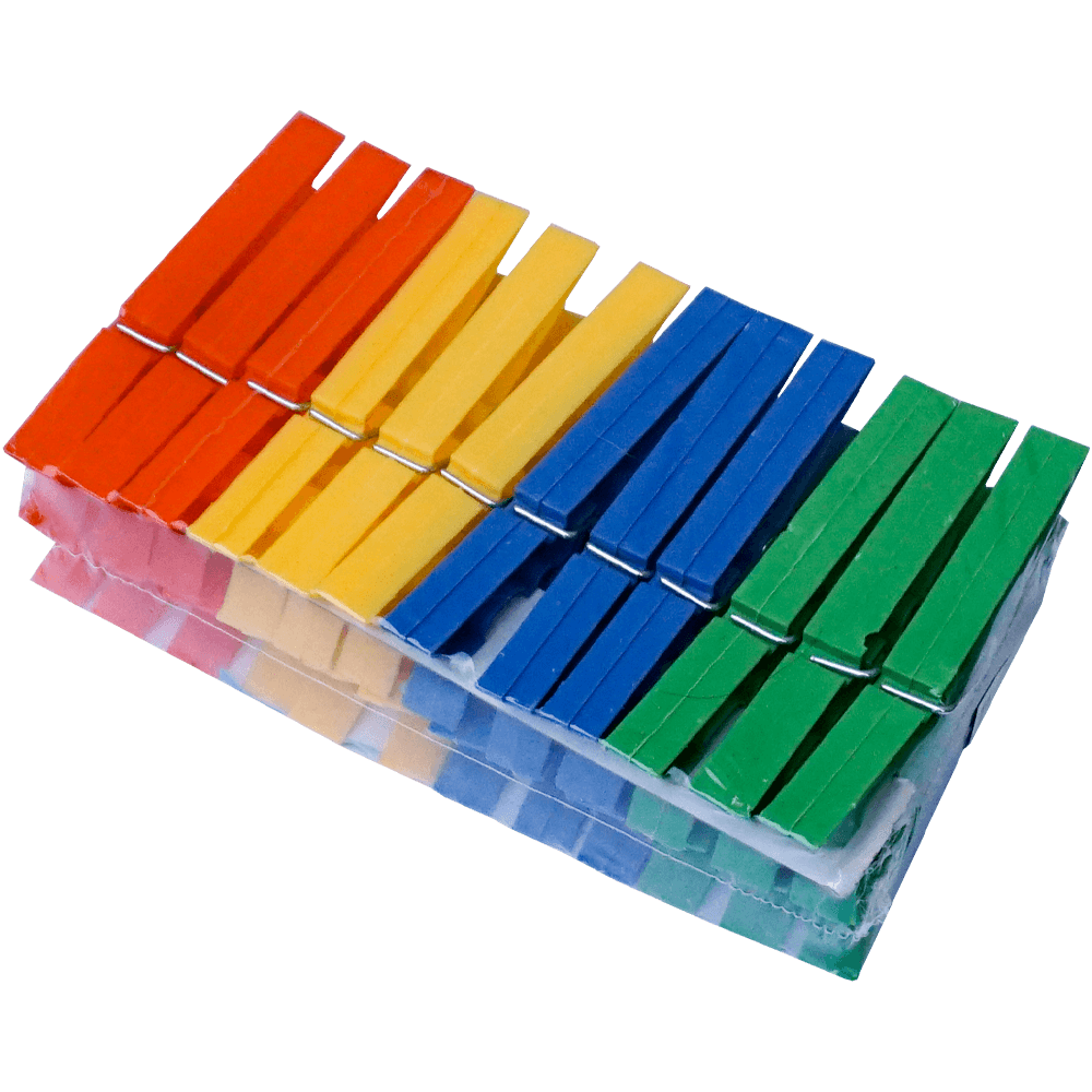 Set 24 carlige rufe din plastic, diverse culori, 7 x 1 CM